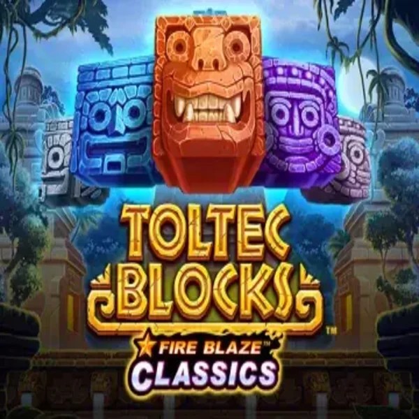 Fire Blaze: Toltec Blocks casino game by Rarestone Gaming – featured logo at Spinanga Casino